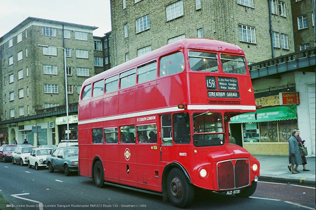 RM1872 on Streatham High Road circa 1989